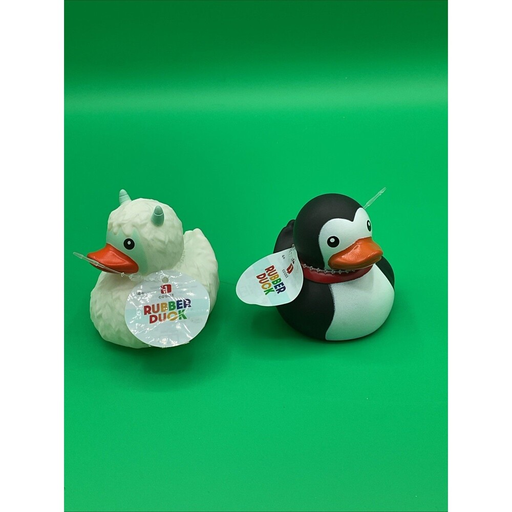 Ankyo Bullseye Playground Set of 2 Christmas Holiday Rubber Ducks NEW 2024 K